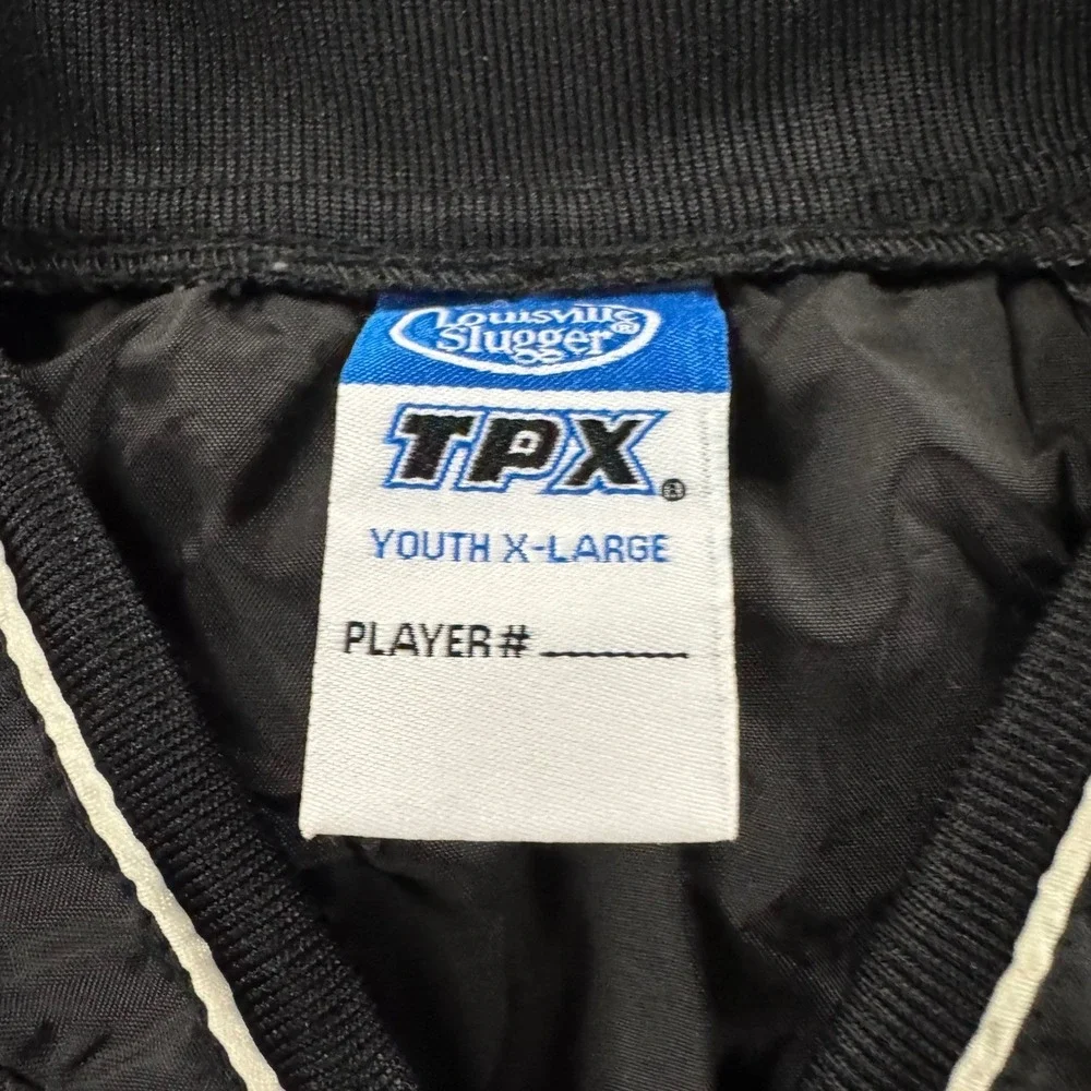 Louisville Slugger TPX Windshirt Youth XL Black Good 1/4 Zip Short Sleeve